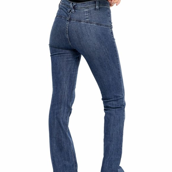 Free People Eva Lace-Up Bootcut Jeans - Picture 2 of 10